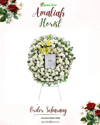 Krans Bunga Duka Cita di Pekalangan
