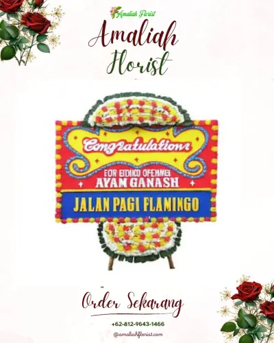 Bunga Papan Congratulation di Pekalangan